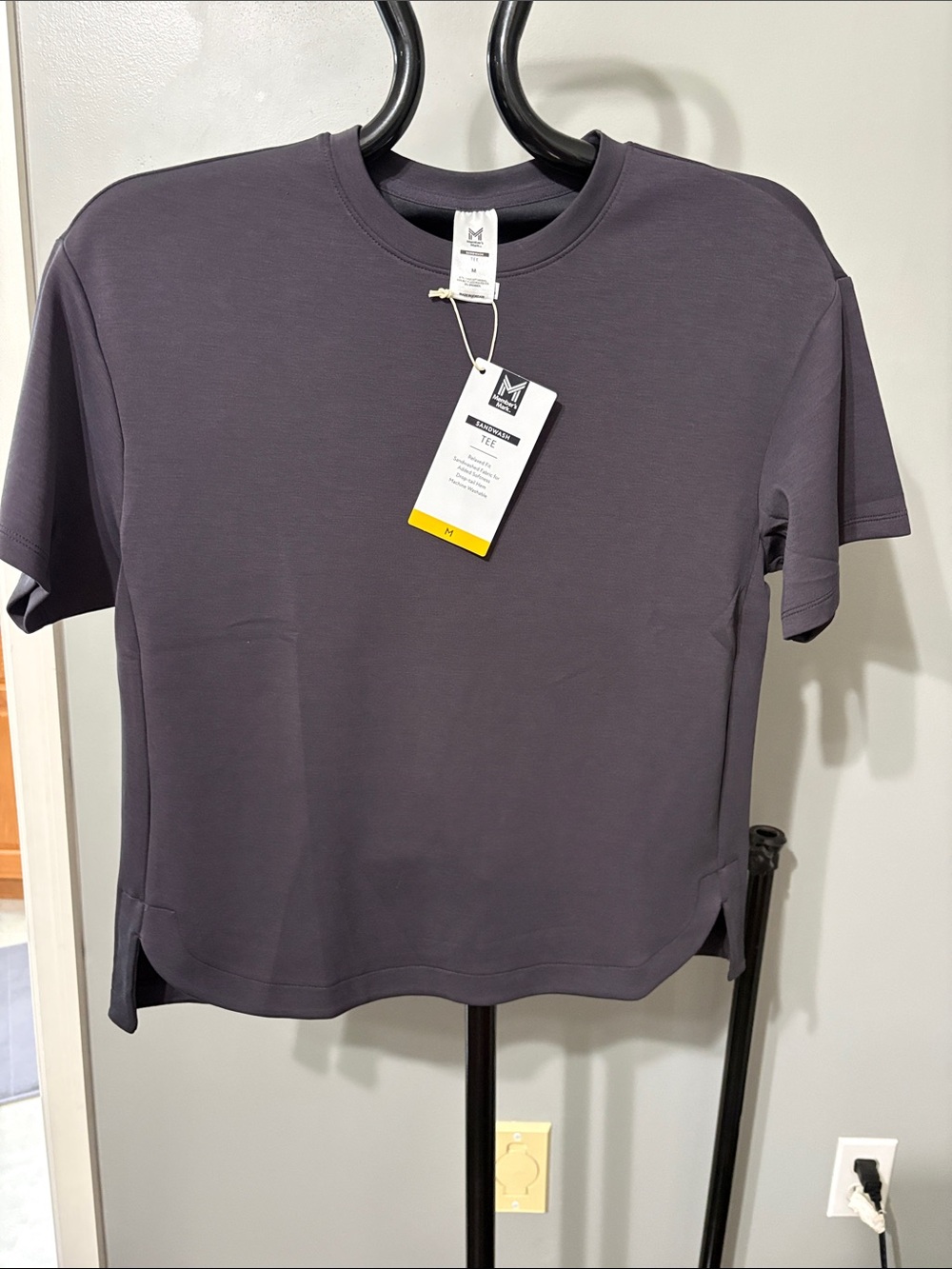 Crewneck Short Sleeve Tee - Gray - M//Brand